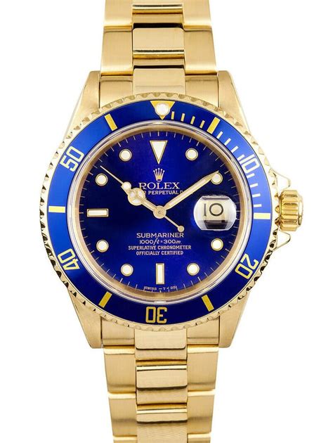 blue face 18 karat gold rolex|rolex fluted watch.